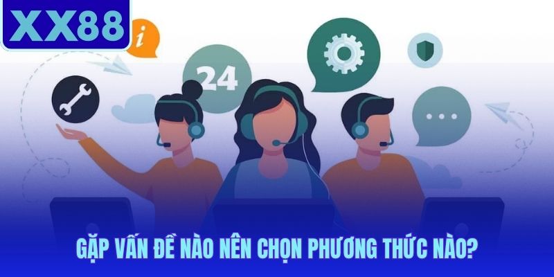 Chọn đúng kênh liên hệ XX88 theo từng tình huống cụ thể