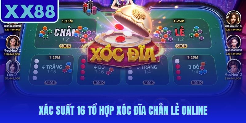 16 tổ hợp từ 4 bài vị hé lộ xác suất cân bằng 50-50